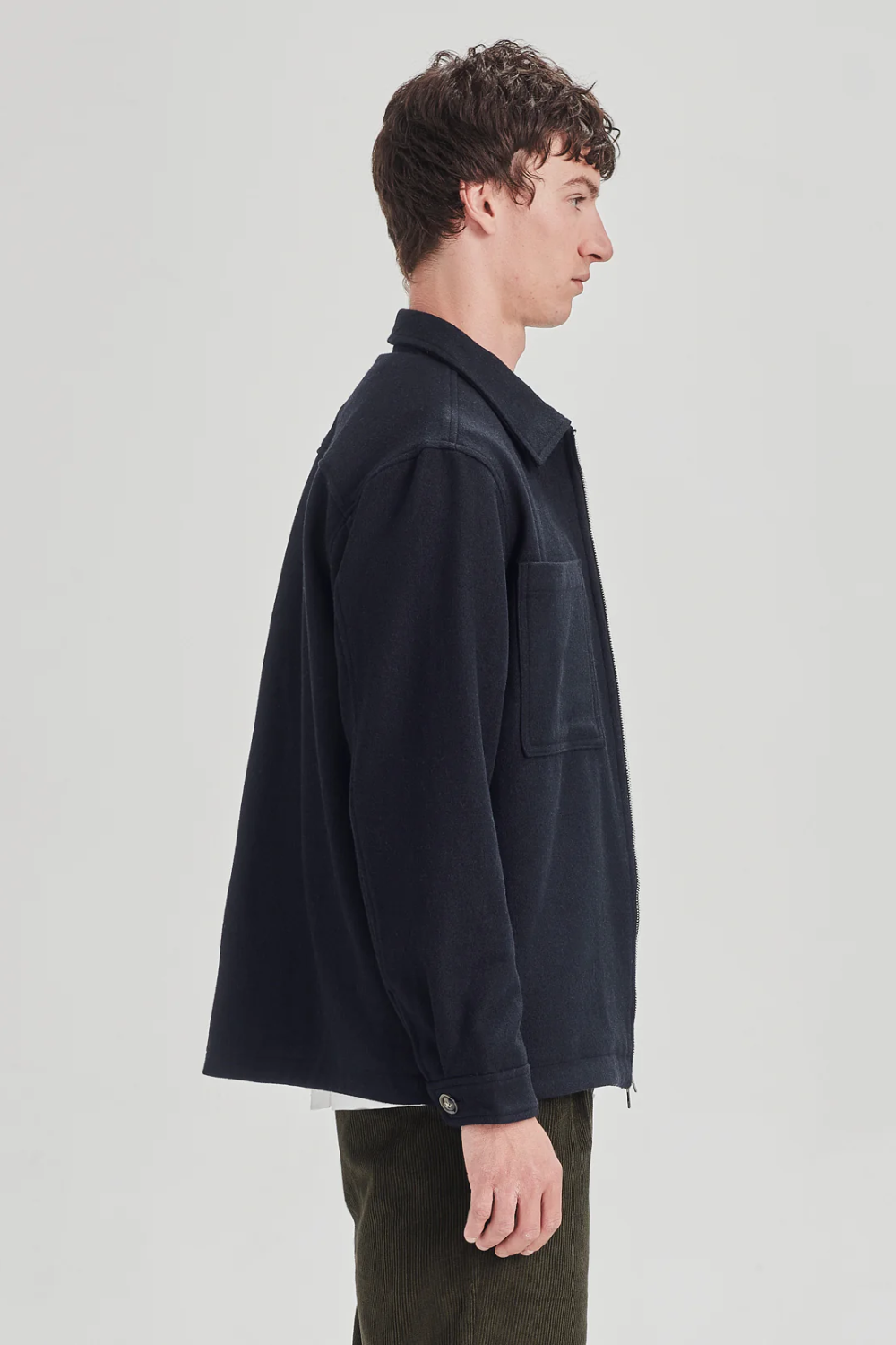 WOOL BLEND SHACKET / NAVY | COMMONERS | Mad About The Boy