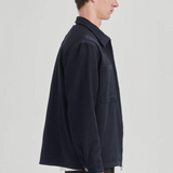 WOOL BLEND SHACKET / NAVY | COMMONERS | Mad About The Boy