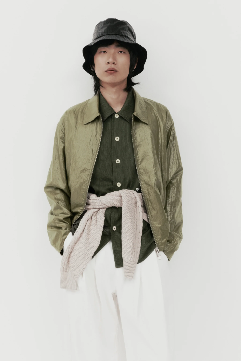 Workers Jacket - Olive Gloss | PORTER JAMES SPORTS | Mad About The Boy