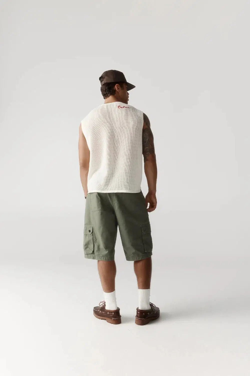 Porter James Sports Knitted Mesh Vest Ivory | PORTER JAMES SPORTS | Mad About The Boy