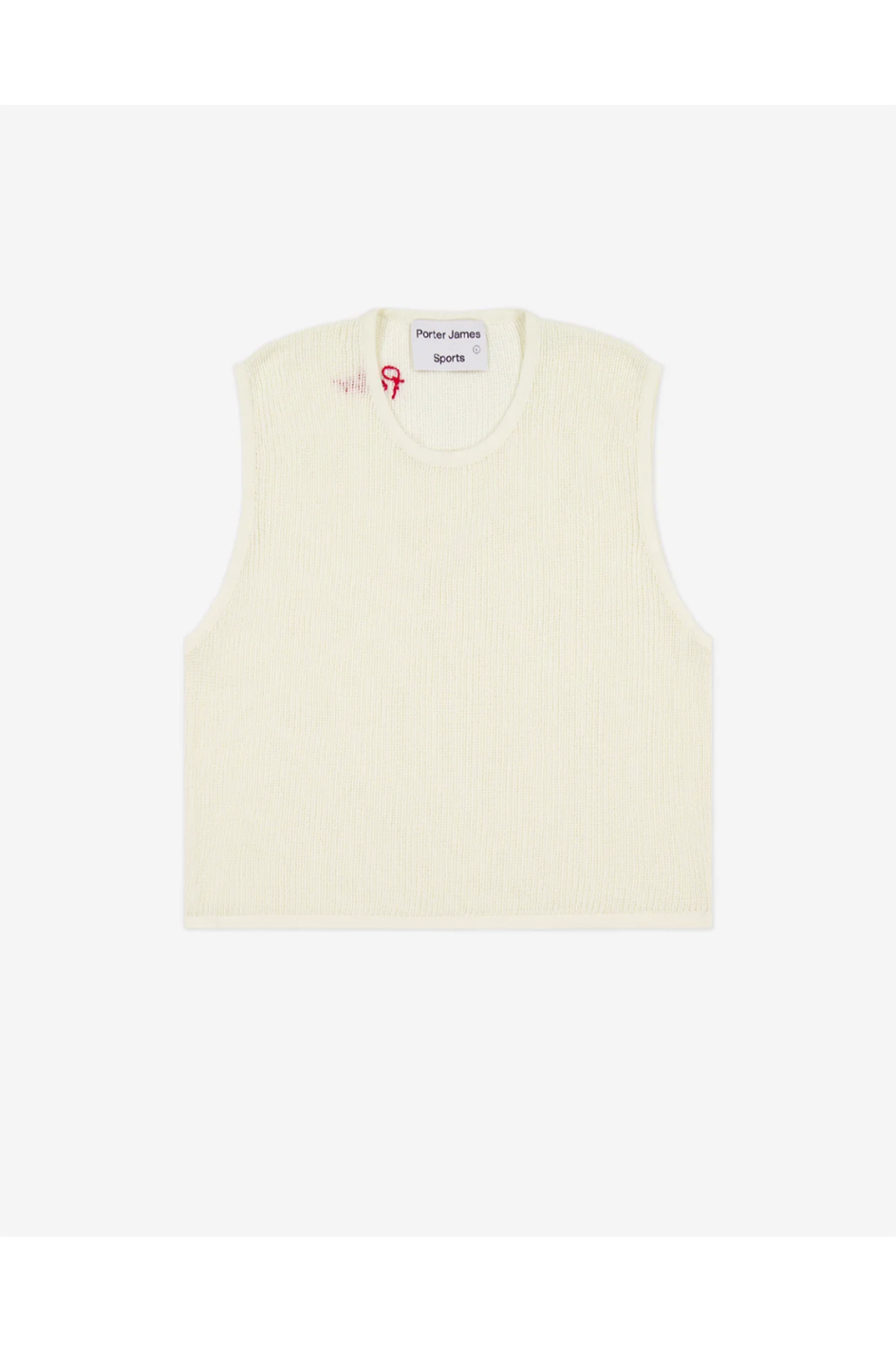 Porter James Sports Knitted Mesh Vest Ivory | PORTER JAMES SPORTS | Mad About The Boy