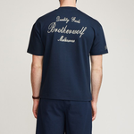 Brother Wolf Quality Goods Tee Navy | Brotherwolf | Mad About The Boy