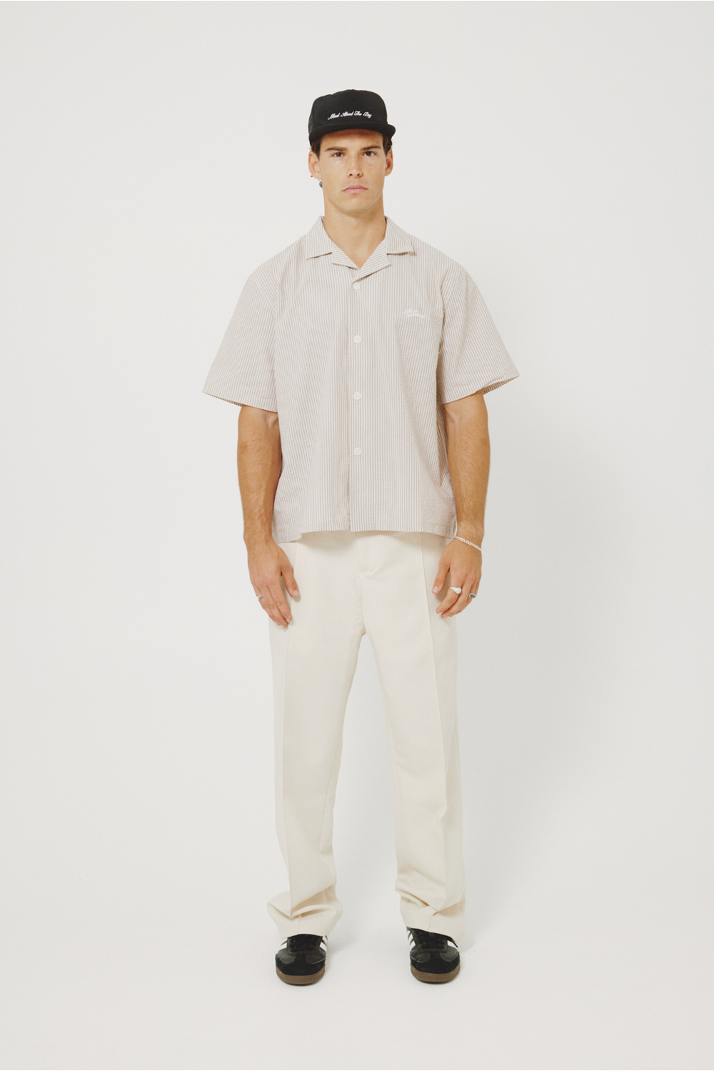 Porter James Sports Revere Shirt - Oak Seersucker | PORTER JAMES SPORTS | Mad About The Boy