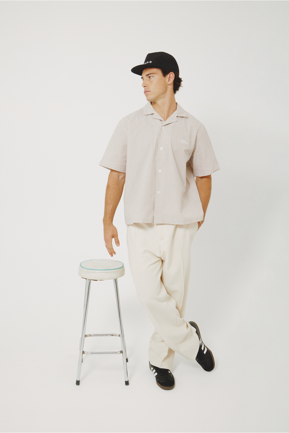 Porter James Sports Revere Shirt - Oak Seersucker | PORTER JAMES SPORTS | Mad About The Boy