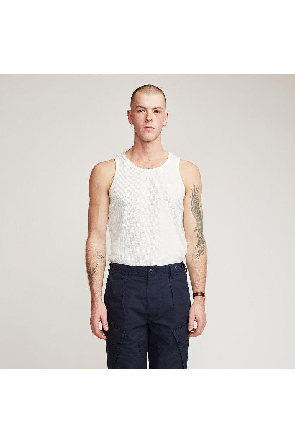 Brother Wolf Perforated Tank White | Brotherwolf | Mad About The Boy