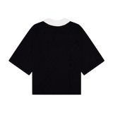 Porter James Sports S/S Cropped Rugby Knit Black/White | PORTER JAMES SPORTS | Mad About The Boy