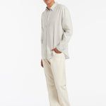 Classic Linen Shirt / Light Grey | SIR | Mad About The Boy