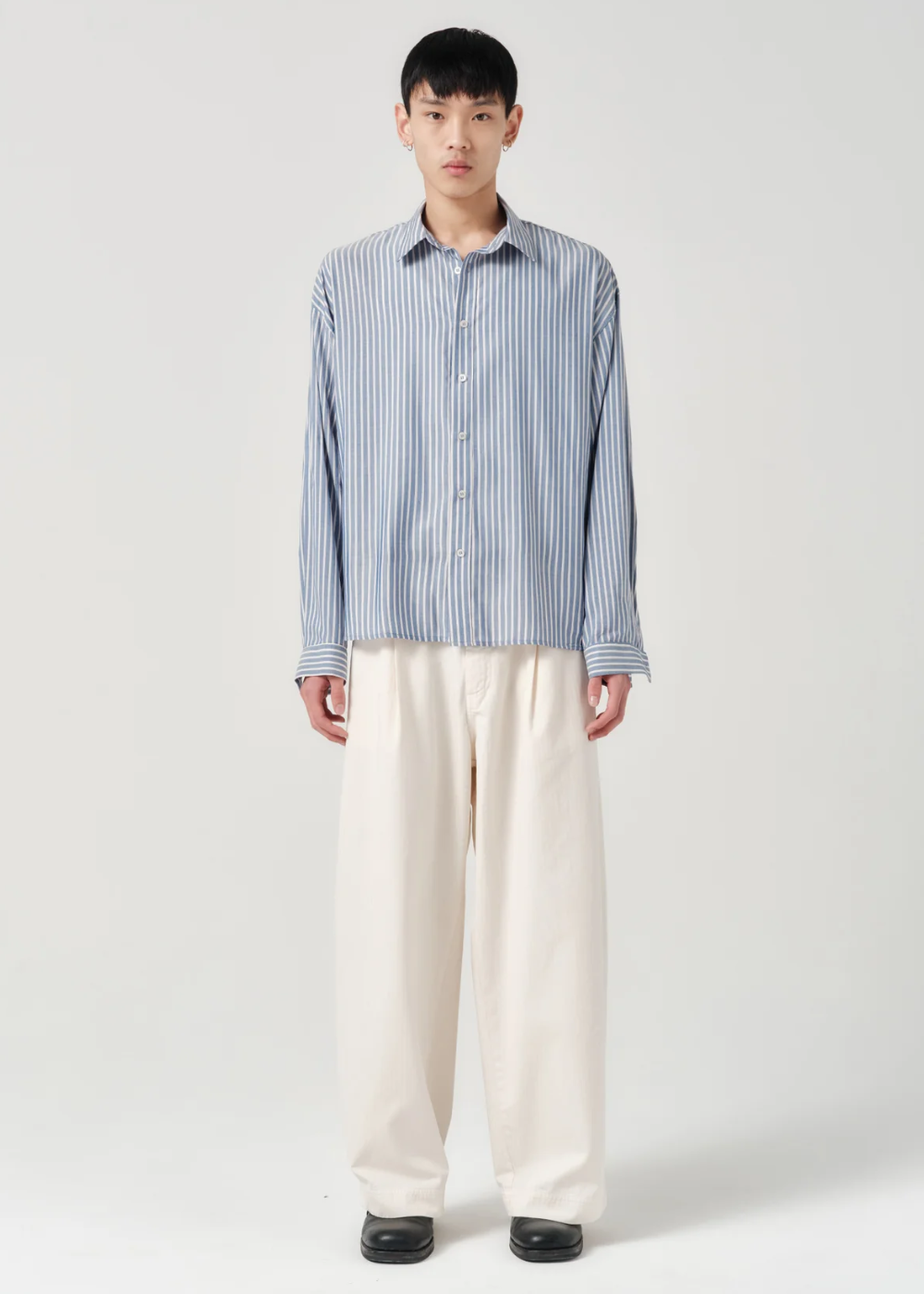 ASHA JASPER - Executive Shirt - Railroad Stripe | ASHA JASPER | Mad About The Boy