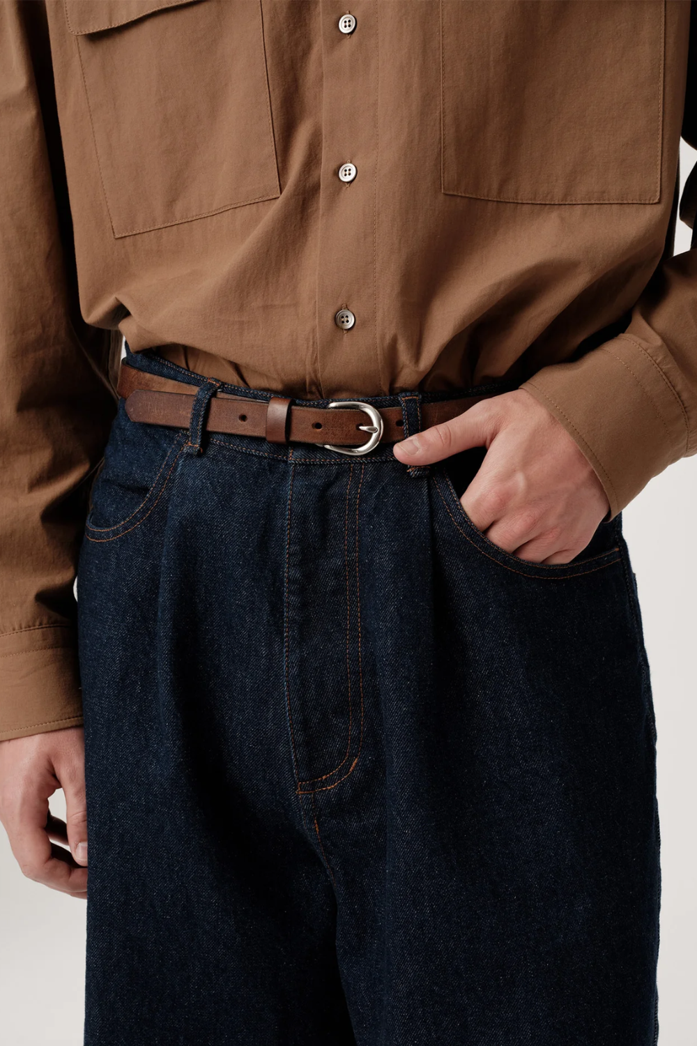 ASHA JASPER - Regular Italian Denim Trouser / Rinsed Indigo | ASHA JASPER | Mad About The Boy