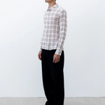 Observe / Seersucker Plaid Shirt - Brown / Blue | Observe Gallery | Mad About The Boy