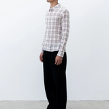 Observe / Seersucker Plaid Shirt - Brown / Blue | Observe Gallery | Mad About The Boy