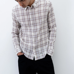 Observe / Seersucker Plaid Shirt - Brown / Blue | Observe Gallery | Mad About The Boy