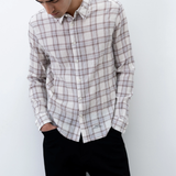 Observe / Seersucker Plaid Shirt - Brown / Blue | Observe Gallery | Mad About The Boy