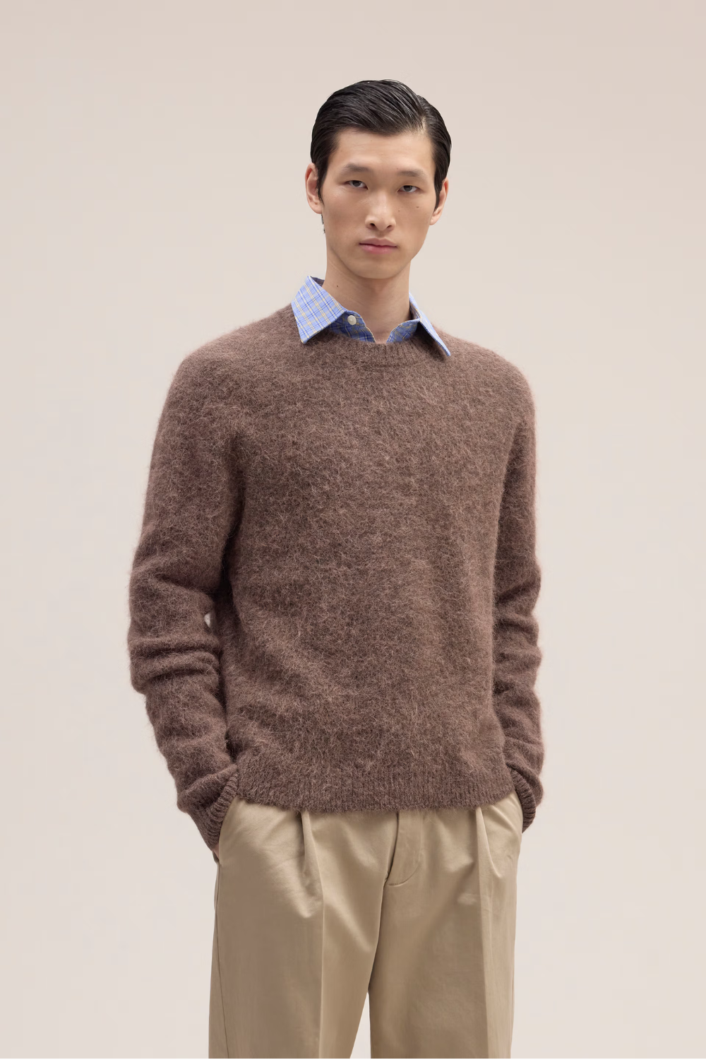 NN.07 Russell Crew Alpaca Blend Mable Husk | NN07 | Mad About The Boy