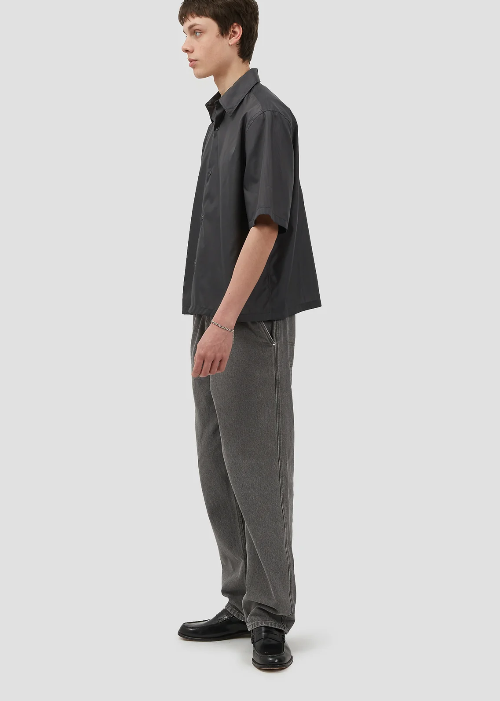 S/S Shirt Nylon Dark Grey | Fairly Normal | Mad About The Boy