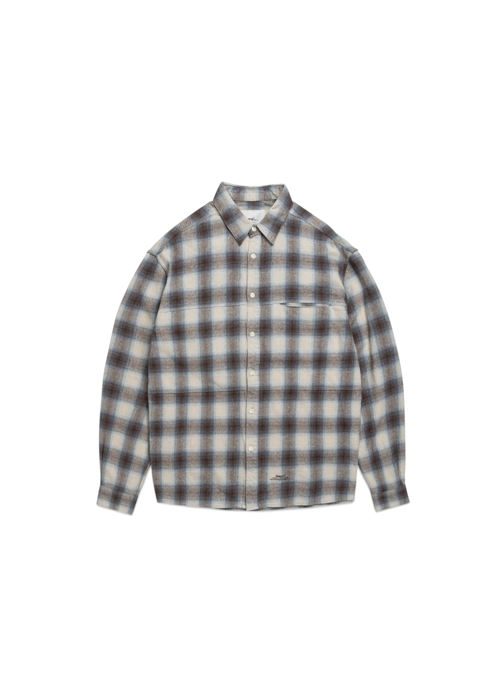Plaid Panel Shirt - Beige Blue | Observe Gallery | Mad About The Boy