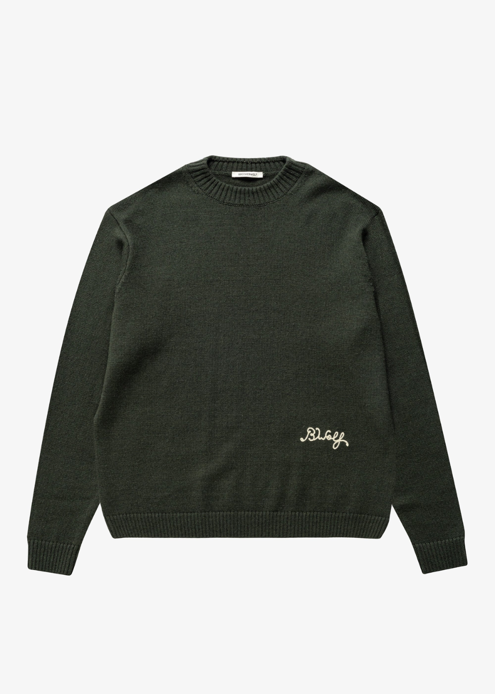 Brotherwolf - Geansaí Knit - Green | Mad About The Boy | Mad About The Boy