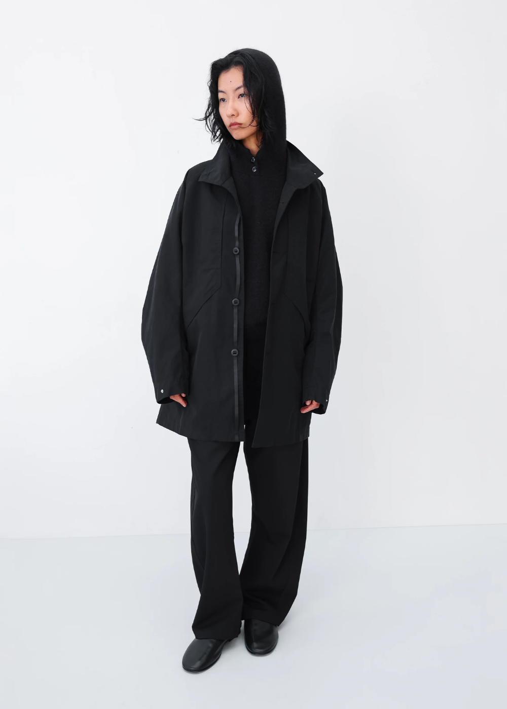 Observe - Alpaca Button-Knit Hood / Black | Observe Gallery | Mad About The Boy