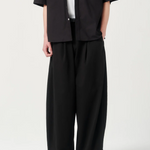 ASHA JASPER - Volume Trouser - Black Herringbone | ASHA JASPER | Mad About The Boy