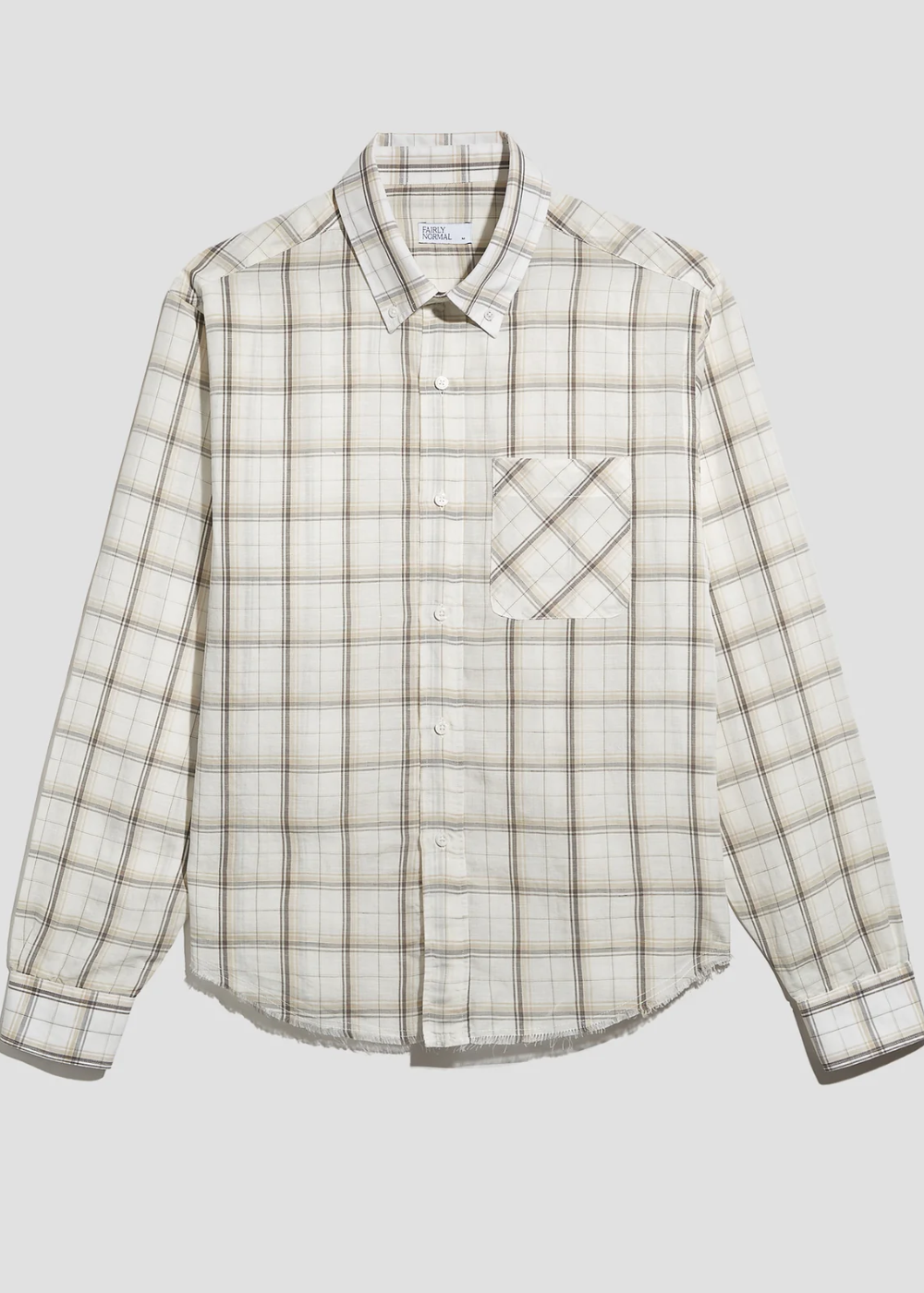Office Shirt Linen Plaid | Fairly Normal | Mad About The Boy