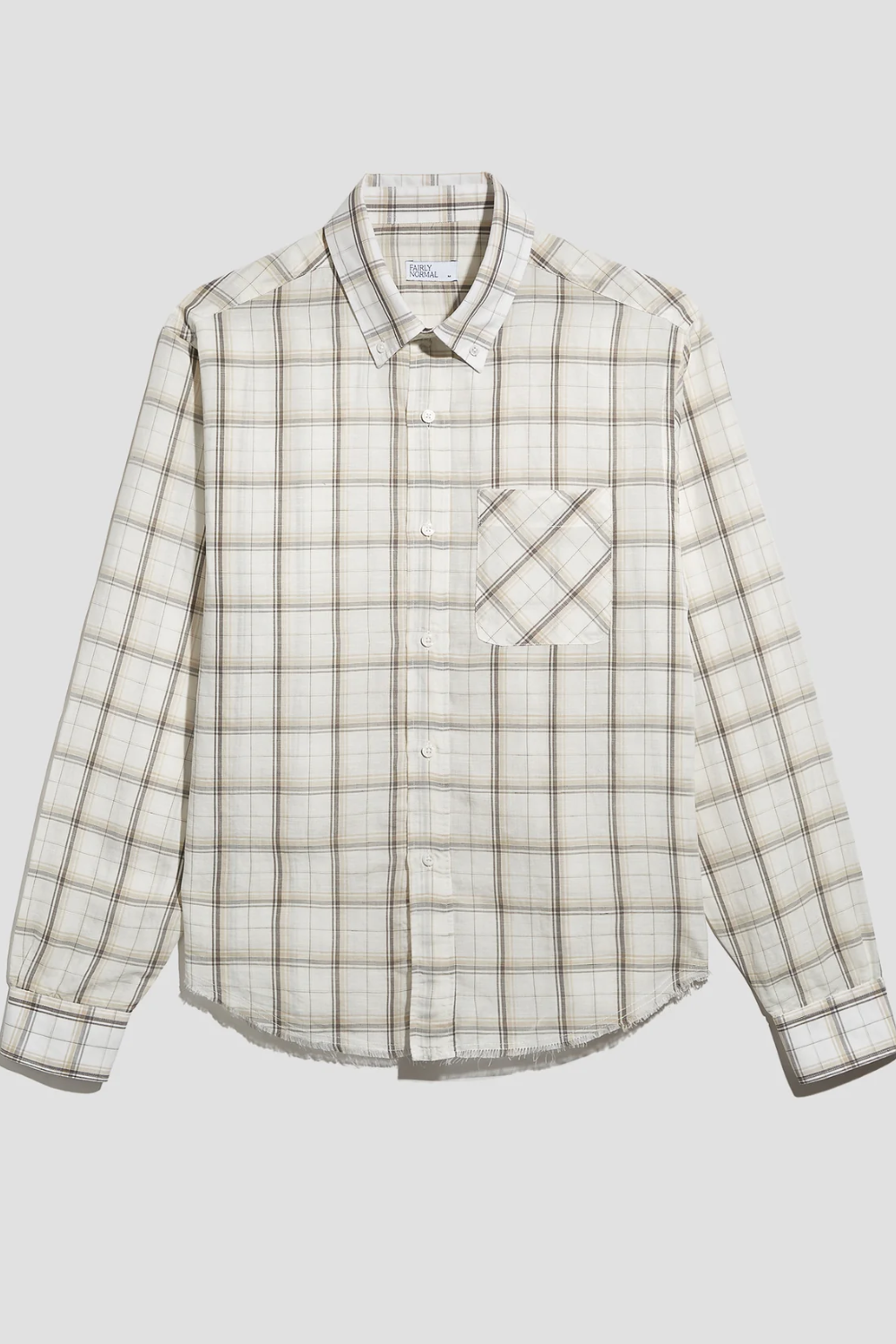 Office Shirt Linen Plaid | Fairly Normal | Mad About The Boy