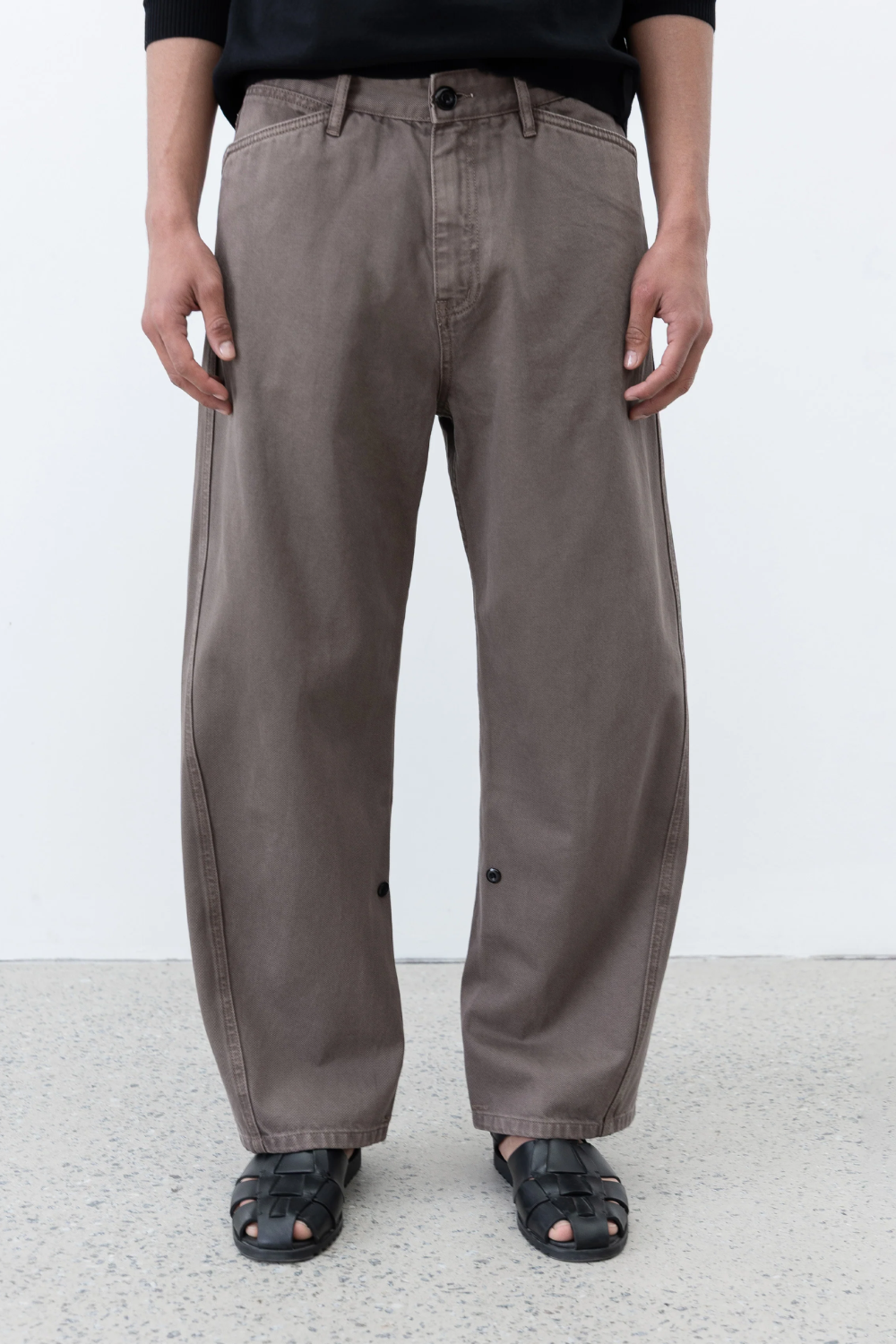 Observe / Twisted Cambia Denim Pant - Taupe | Observe Gallery | Mad About The Boy