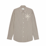 NN.07 Quinsy Pima Cotton Shirt Brown Stripe | NN07 | Mad About The Boy