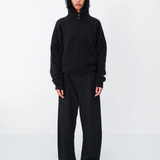 Observe - Alpaca Button-Knit Hood / Black