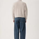 ASHA JASPER - Funnel-Neck Merino Cardigan / Pumice | ASHA JASPER | Mad About The Boy