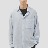 Oversized Shirt Seersucker Light Blue | Fairly Normal | Mad About The Boy