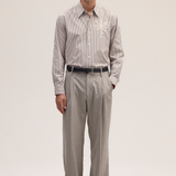 NN.07 Quinsy Pima Cotton Shirt Brown Stripe | NN07 | Mad About The Boy