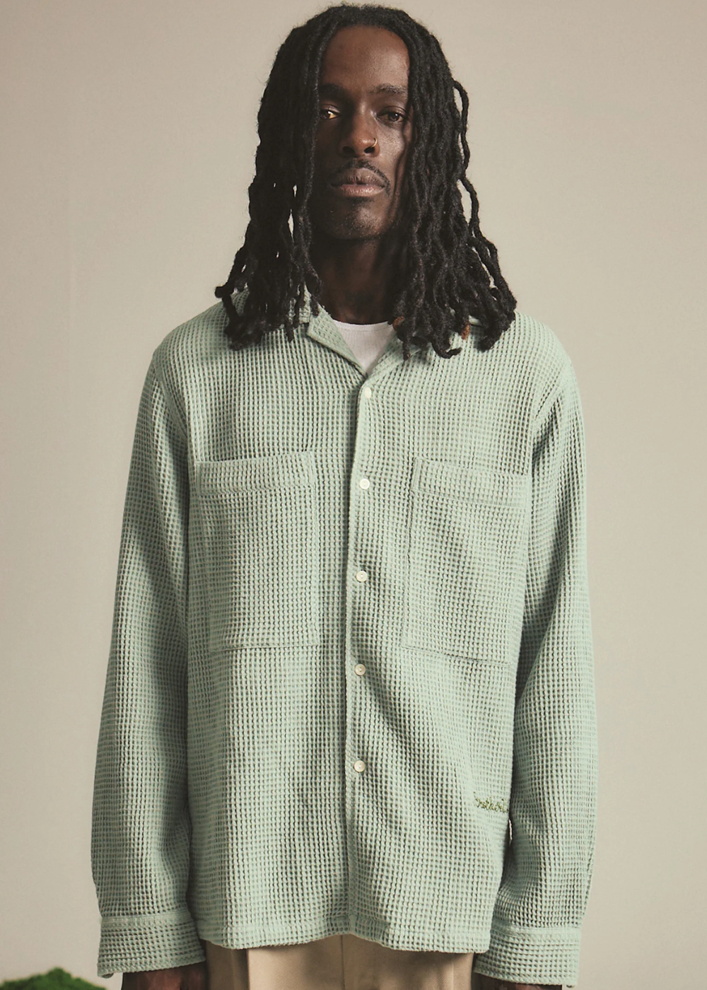 Buckley L/S Shirt - Green | Brotherwolf | Mad About The Boy