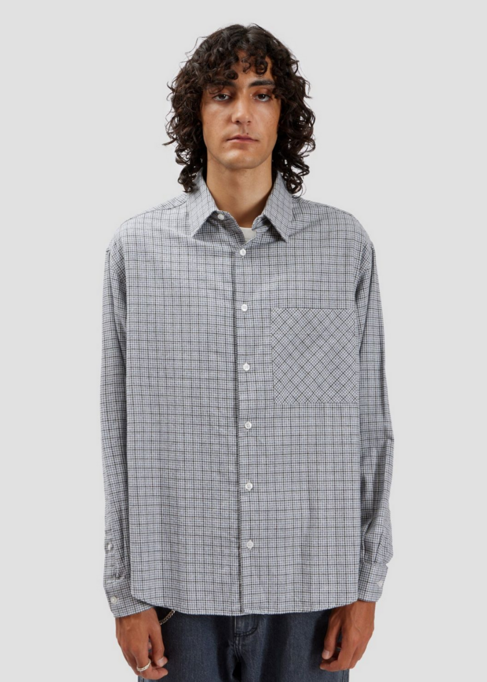 Fairly Normal - Oversized Shirt Check Blue | Fairly Normal | Mad About The Boy