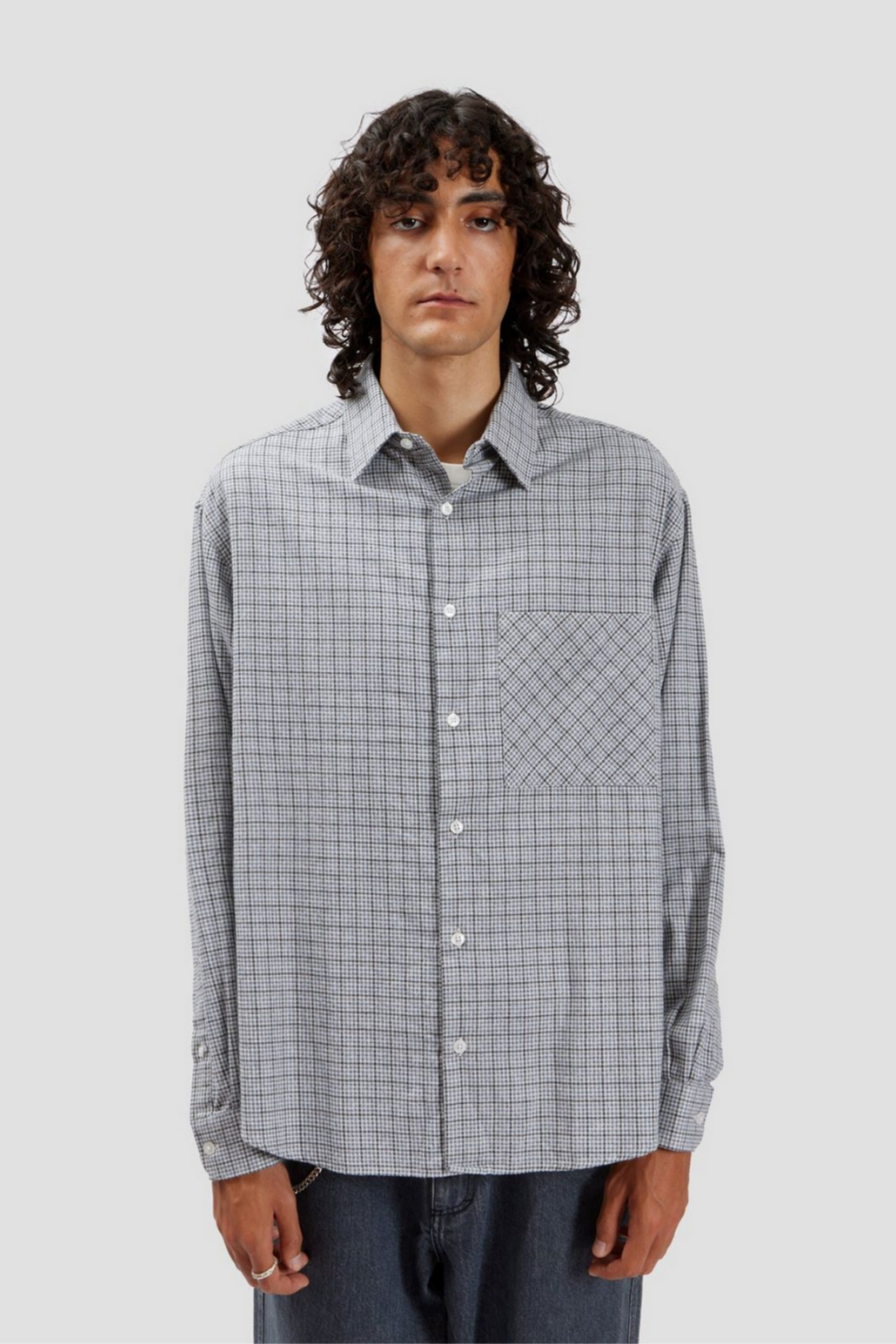 Fairly Normal - Oversized Shirt Check Blue | Fairly Normal | Mad About The Boy