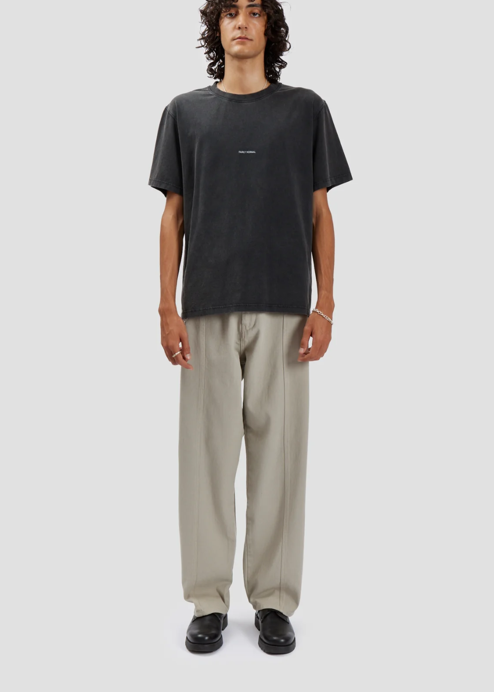 Core Logo T-Shirt Washed Black | Fairly Normal | Mad About The Boy