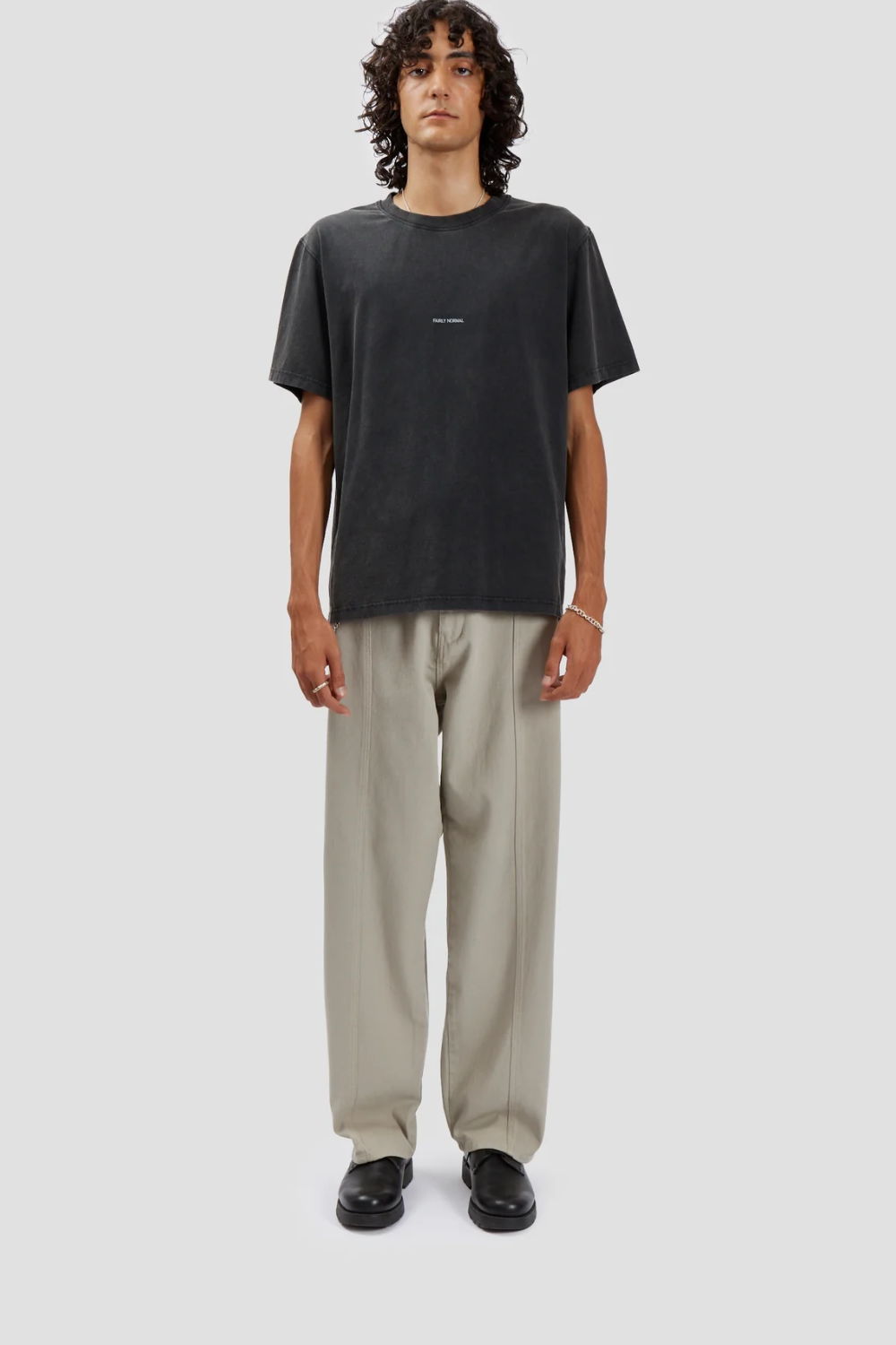 Core Logo T-Shirt Washed Black | Fairly Normal | Mad About The Boy