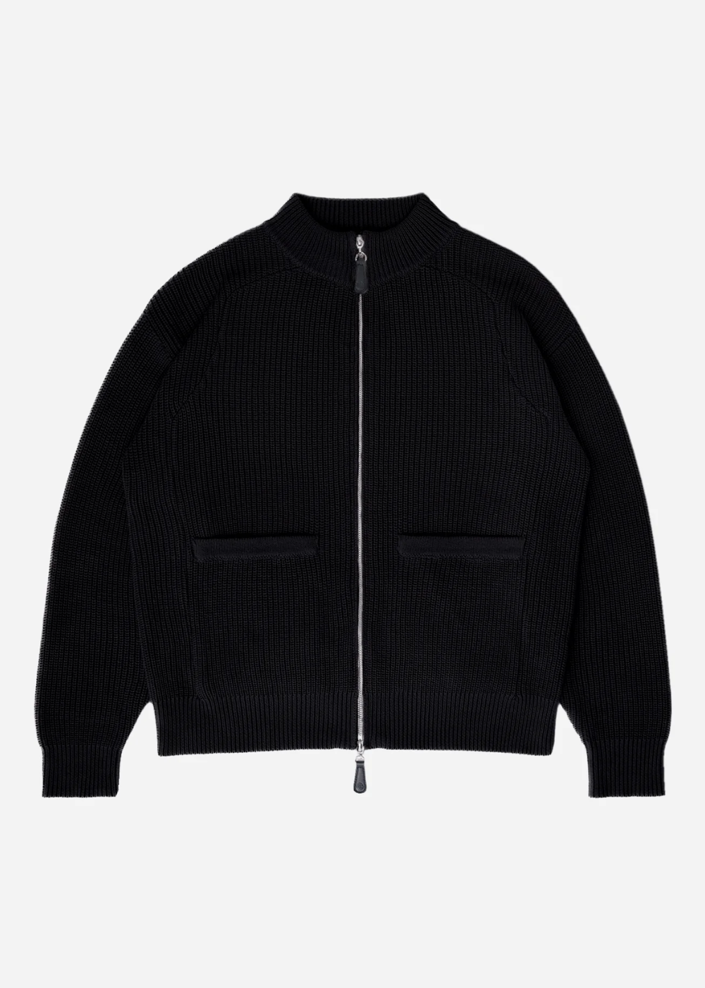 Pennant Knit Zip Cardigan - Black | BLANK CO. | Mad About The Boy