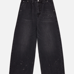 13.5oz Washed Paint Splat Jeans - Black | Colour Plane | Mad About The Boy