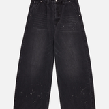 13.5oz Washed Paint Splat Jeans - Black | Colour Plane | Mad About The Boy