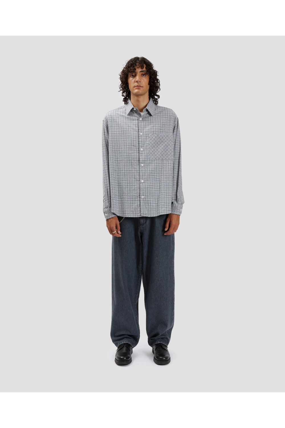 Fairly Normal - Oversized Shirt Check Blue | Fairly Normal | Mad About The Boy