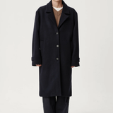 ASHA JASPER - Grant Coat / Navy Wool Melton