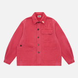French Chore Coat- Framboise Red