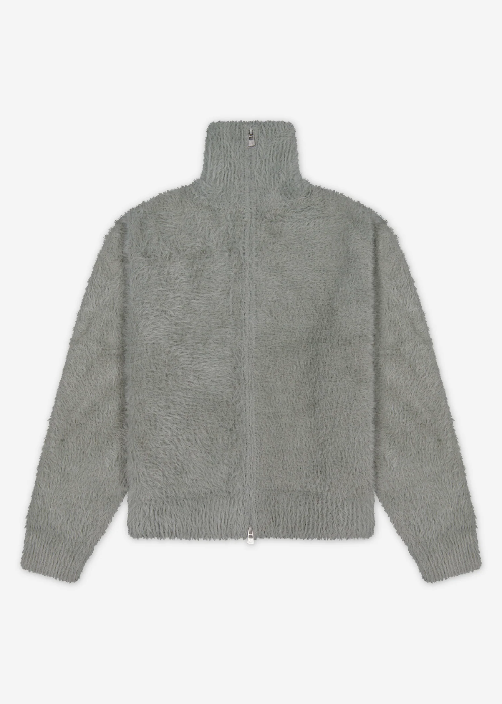 Brushed Knitted Zip Up / Grey | PORTER JAMES SPORTS | Mad About The Boy