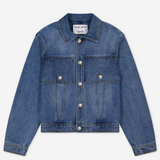 Denim Trucker Jacket - Light Mid-Wash | PORTER JAMES SPORTS | Mad About The Boy