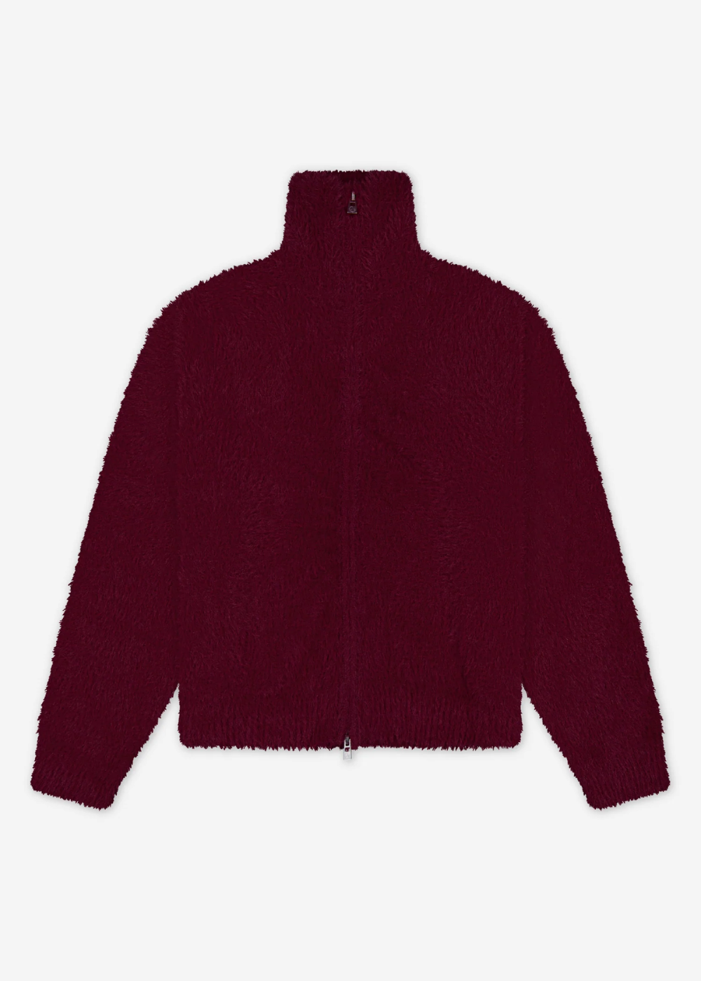 Brushed Knitted Zip Up / Burgundy | PORTER JAMES SPORTS | Mad About The Boy