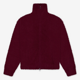 Brushed Knitted Zip Up / Burgundy | PORTER JAMES SPORTS | Mad About The Boy
