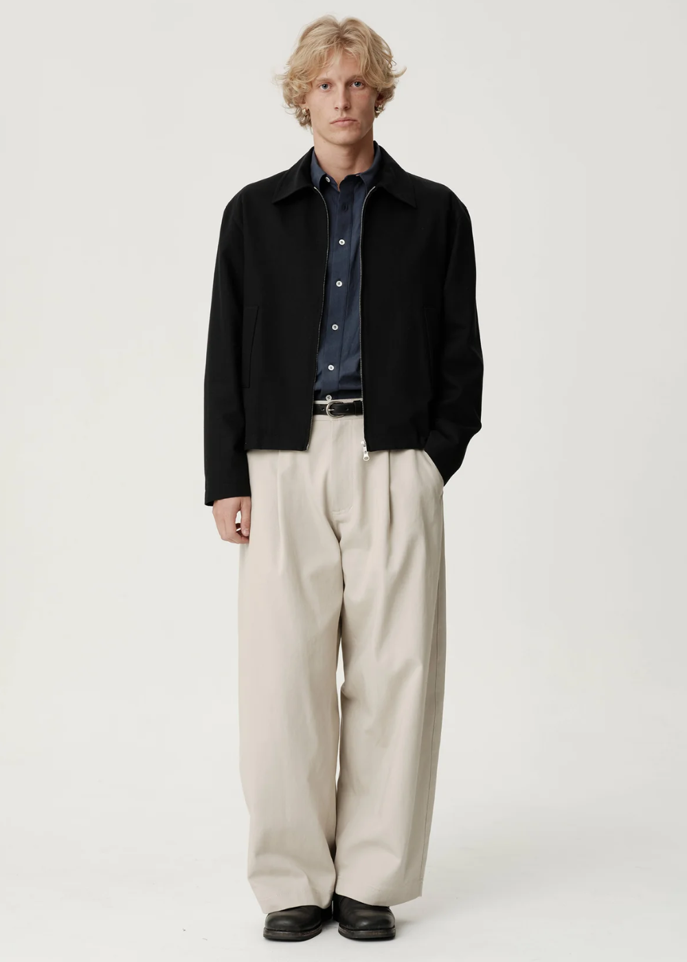 ASHA JASPER - Cary Jacket - Black Cotton Wool Twill | ASHA JASPER | Mad About The Boy