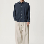 ASHA JASPER - Executive Shirt - Textured Navy Broadcloth | ASHA JASPER | Mad About The Boy