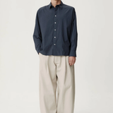 ASHA JASPER - Executive Shirt - Textured Navy Broadcloth | ASHA JASPER | Mad About The Boy