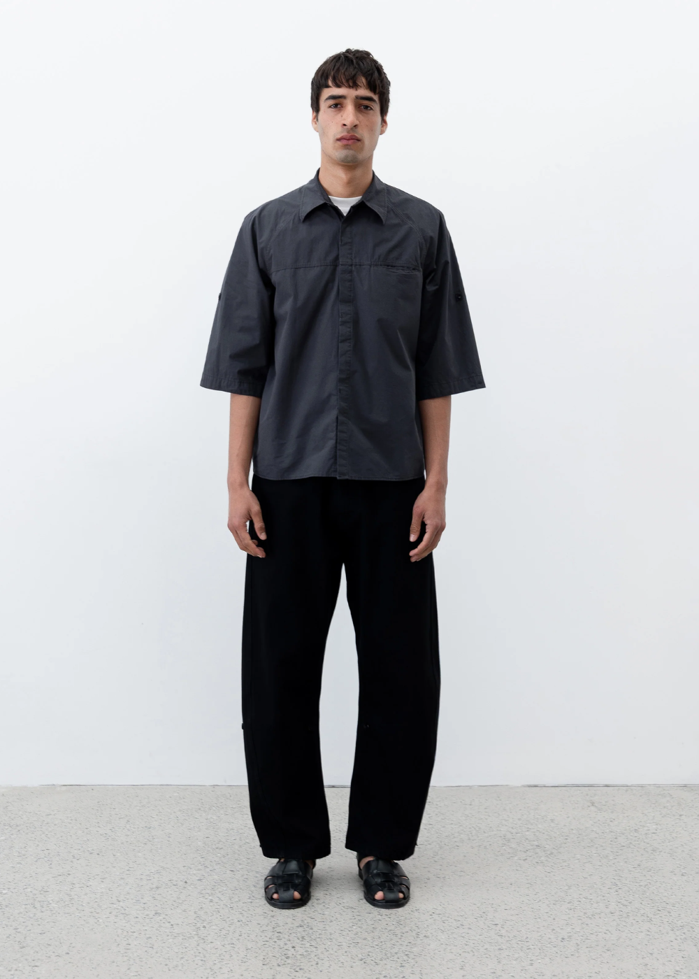 Observe / Cambia Panel Shirt - Charcoal Blue | Observe Gallery | Mad About The Boy